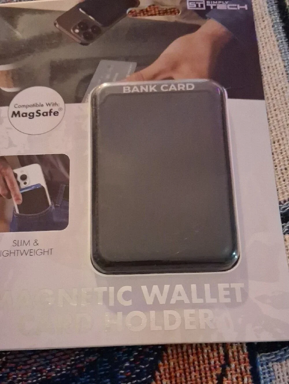 Magnetic Wallet Card Holder - Black by